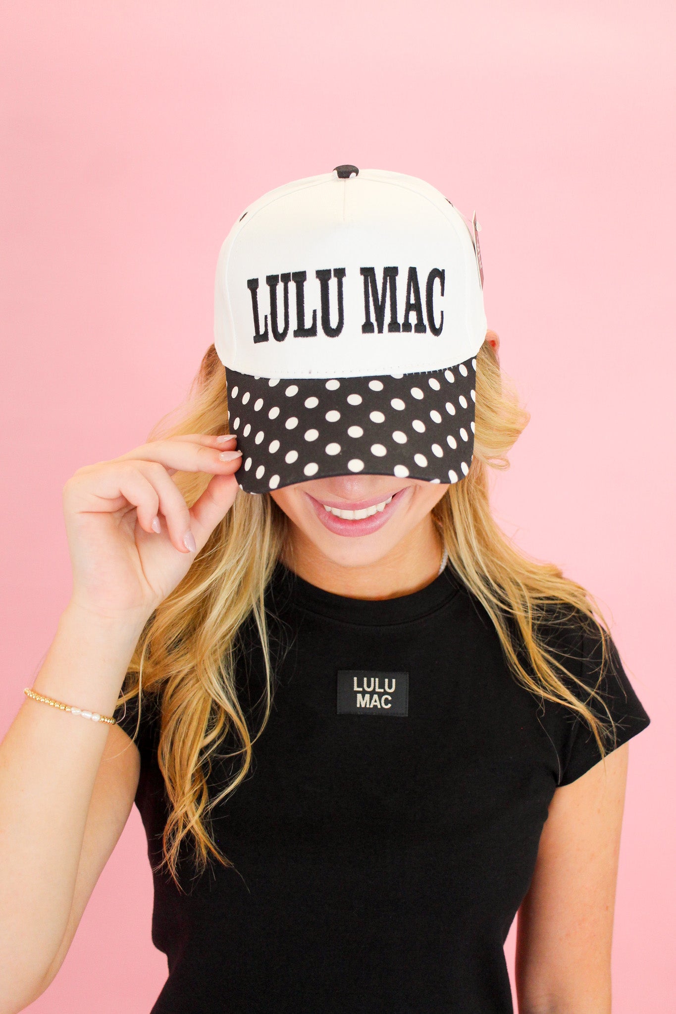Lulu Mac Polka Dot Trucker Hat