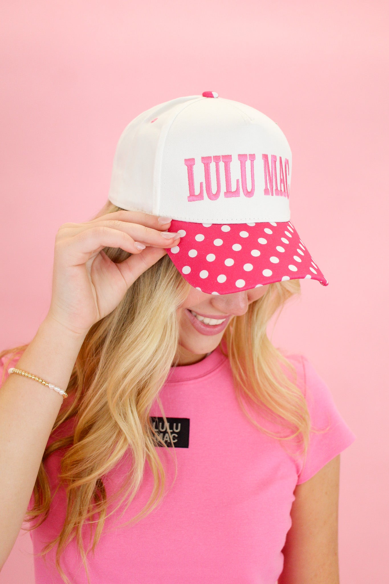 Lulu Mac Polka Dot Trucker Hat