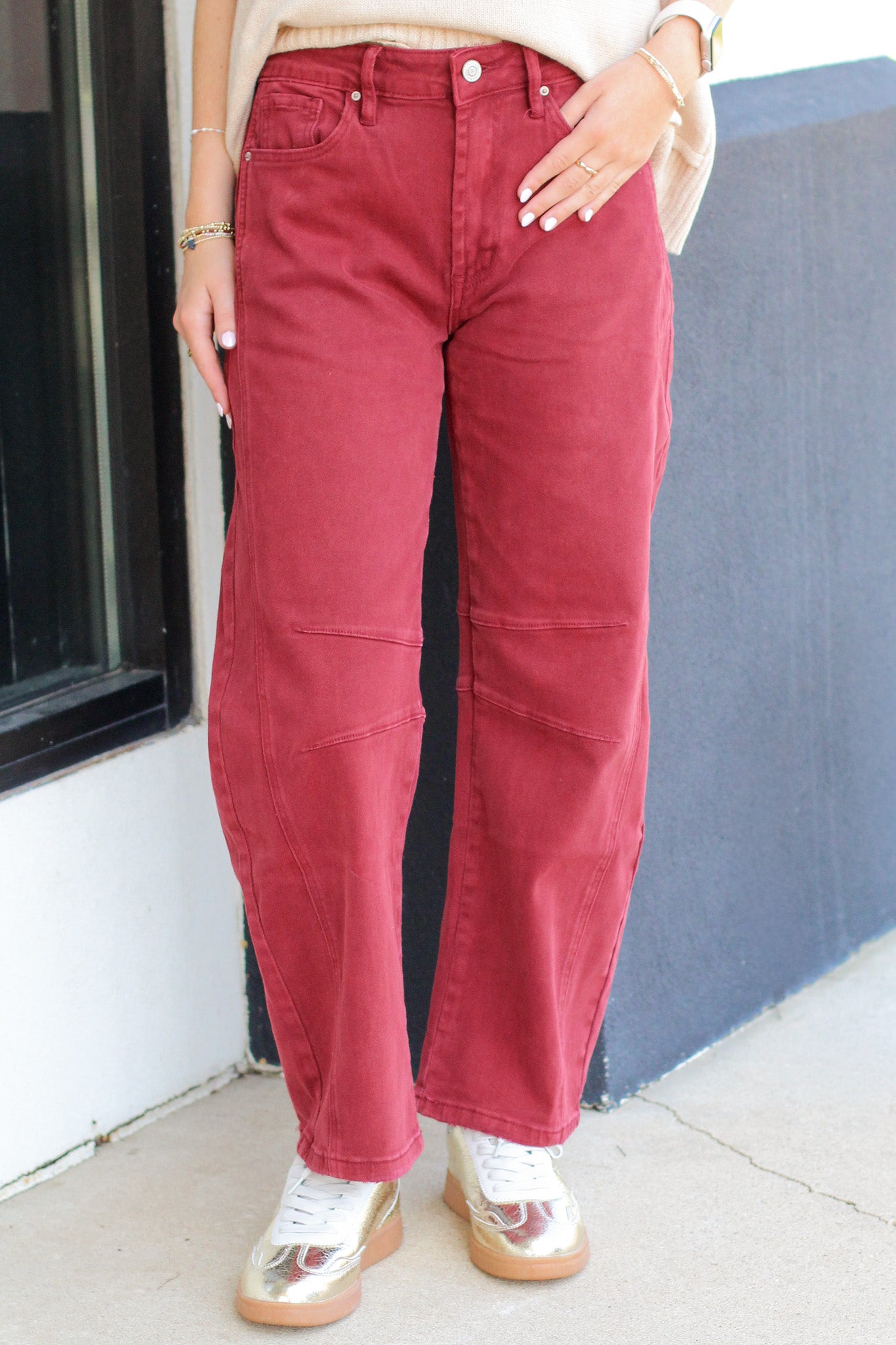 The Caitlin Barrel Leg Jeans