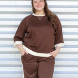 Color Block Cozy Top