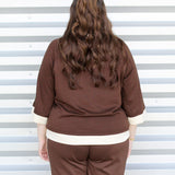 Color Block Cozy Top