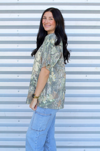 Camo Jesus Loves You Tee