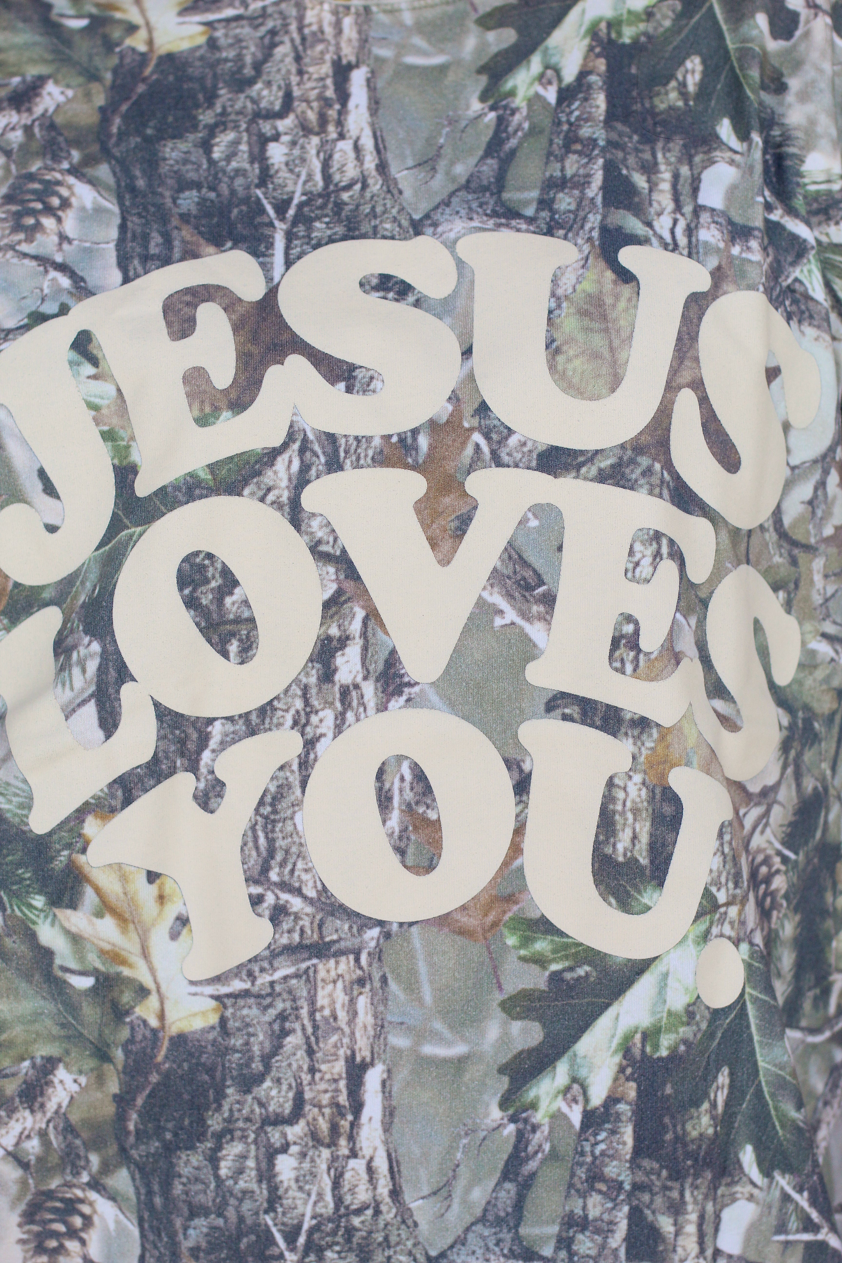 Camo Jesus Loves You Tee