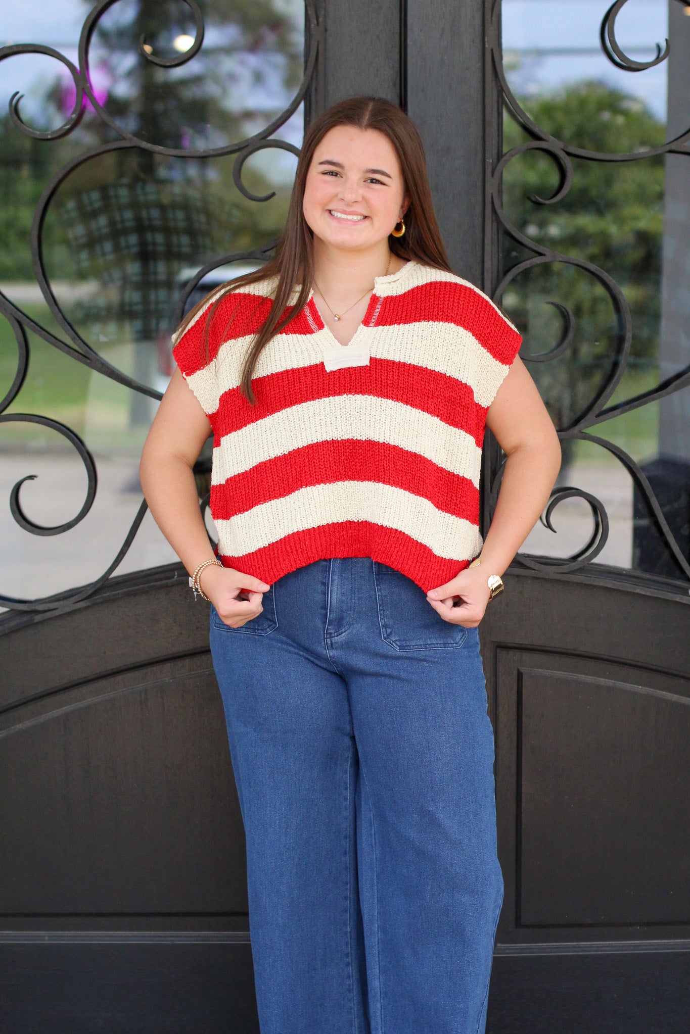 Calling All Stripe Top