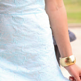 Elegant Jacquard Ruffle Dress