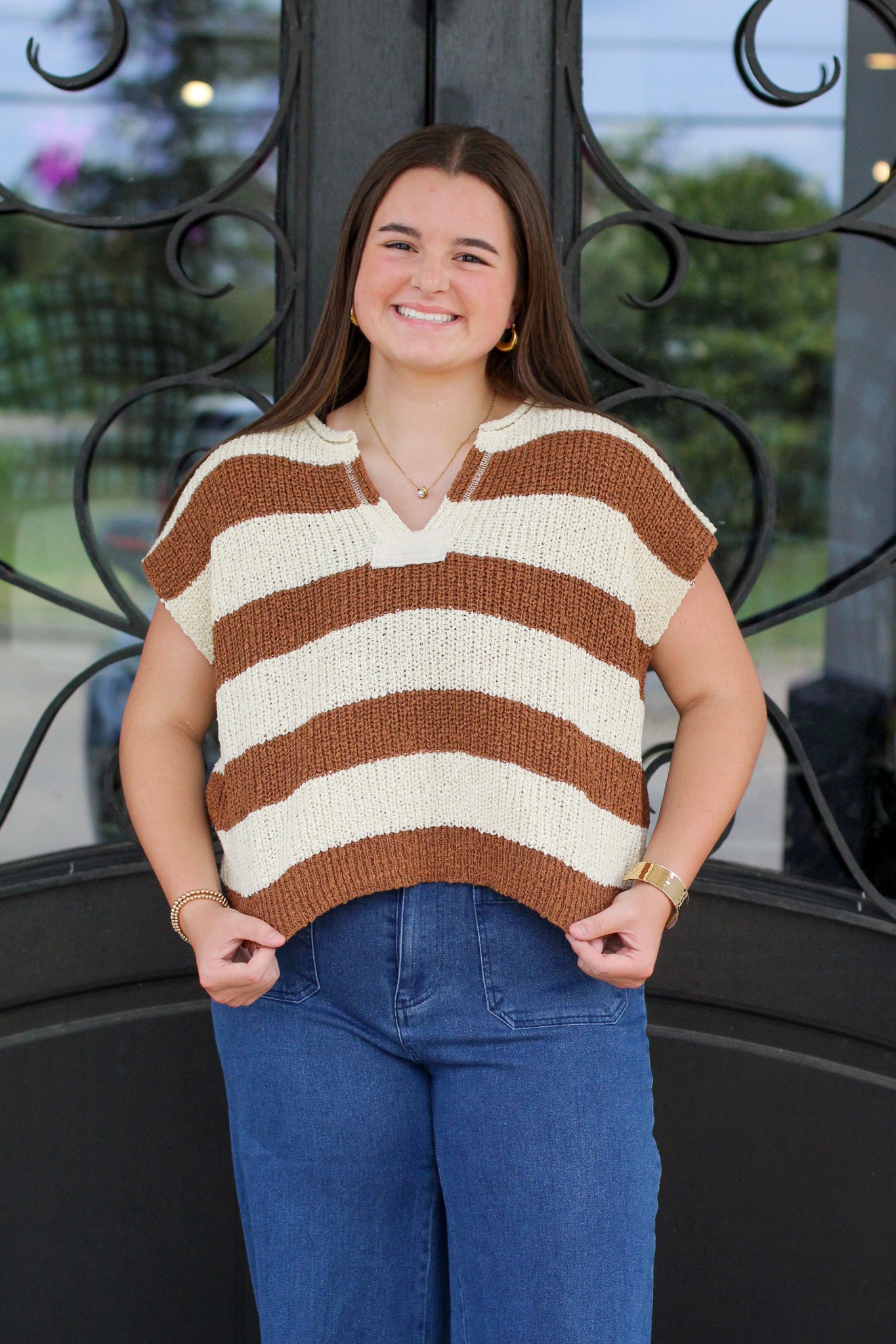 Calling All Stripe Top