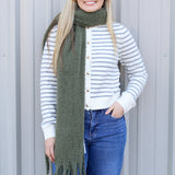 Large Warm Fringe Scarf