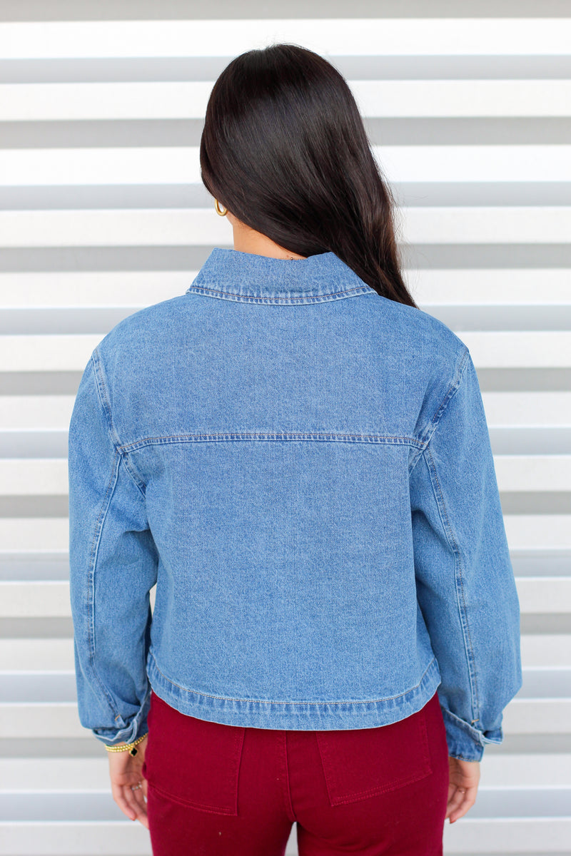 Pocket Button Denim Jacket