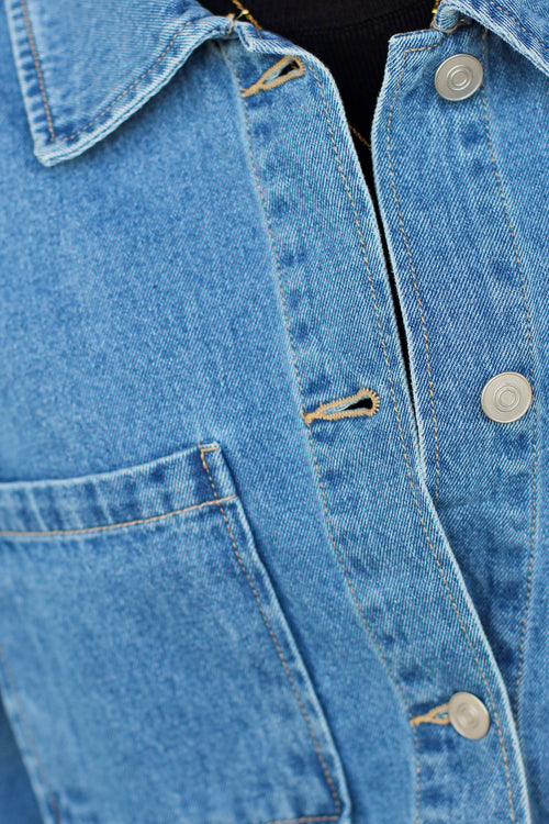 Pocket Button Denim Jacket