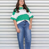 Exposed Seam Color Block Top