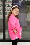 Trendy Tween Shacket-Hot Pink