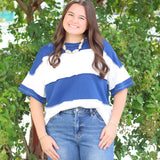 Exposed Seam Color Block Top