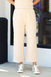 Quilted Cutie Pants-Cream