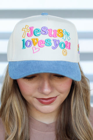Jesus Loves You Clip Art Trucker Hat