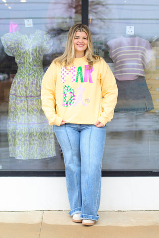Mixed Prints Mardi Gras Sweatshirt