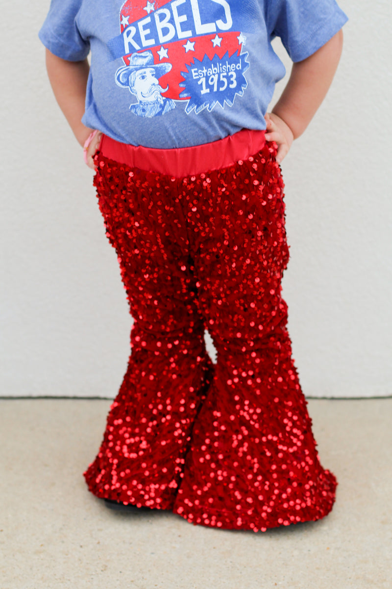 Southern Momma's Dream Flares-Red