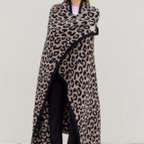 Cuddle Time Blanket-Brown Leopard