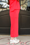 Trendy Tracie Pants-Red
