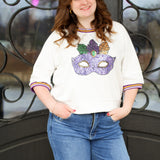 Masquerade Mardi Gras Top
