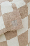 Cuddle Time Blanket-Beige Checkered