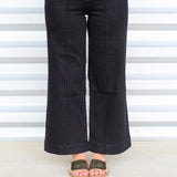 Pretty Pintuck Wide Leg Jeans
