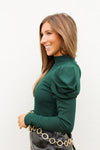 Oh So Sweet Bodysuit-Hunter Green