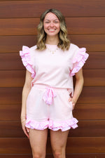 Ruffle Trim Shorts