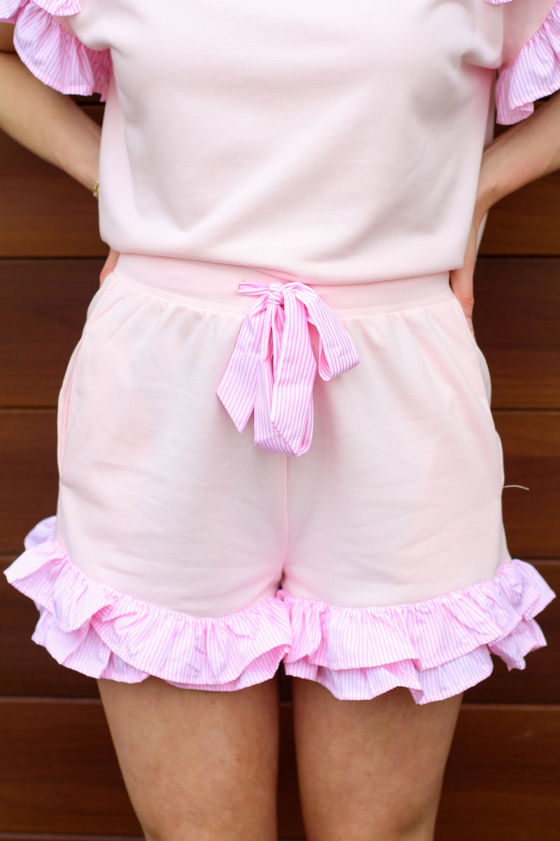 Ruffle Trim Shorts
