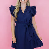 Texture Tie Dress