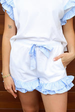 Ruffle Trim Shorts