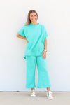 Trendy Tina Pants-Turquoise