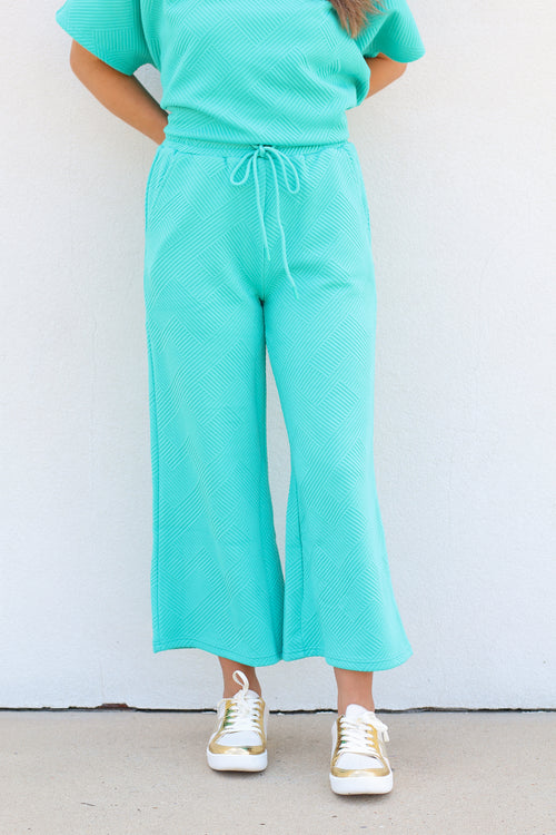 Trendy Tina Pants-Turquoise