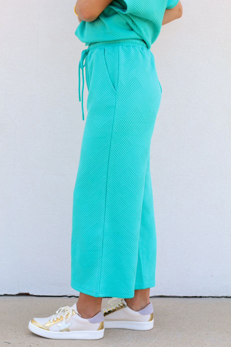 Trendy Tina Pants-Turquoise