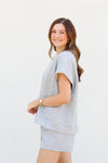 Trendy Tina Top-Heather Grey