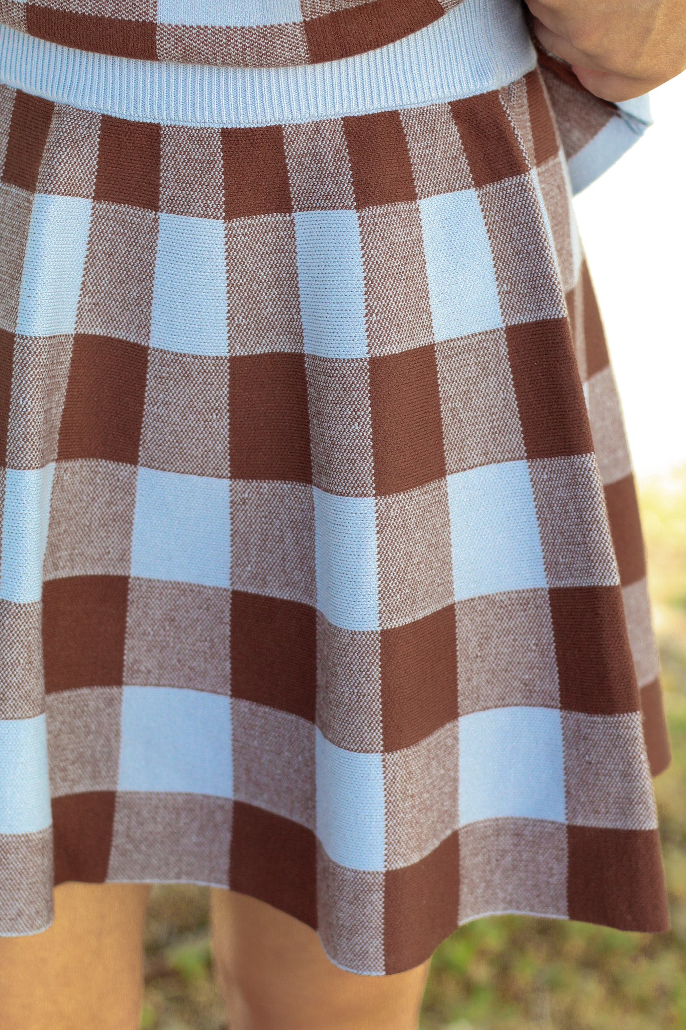 It's Giving Plaid Sweater Skirt