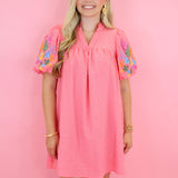 Bright Floral Day Dress