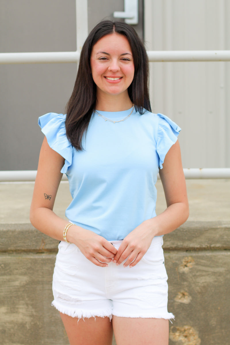 Love the Ruffle Sleeve Top