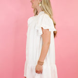 Ruffle Middle Seam Dress