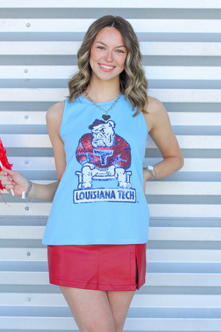 Tech Sequin Game Day Tank