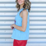 Tech Sequin Game Day Tank