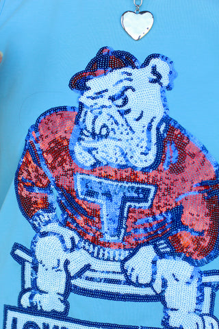 Tech Sequin Game Day Tank