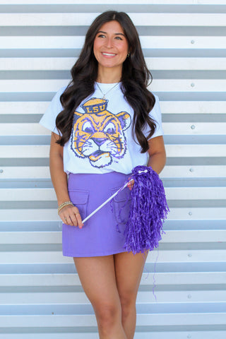 LSU sequin tee