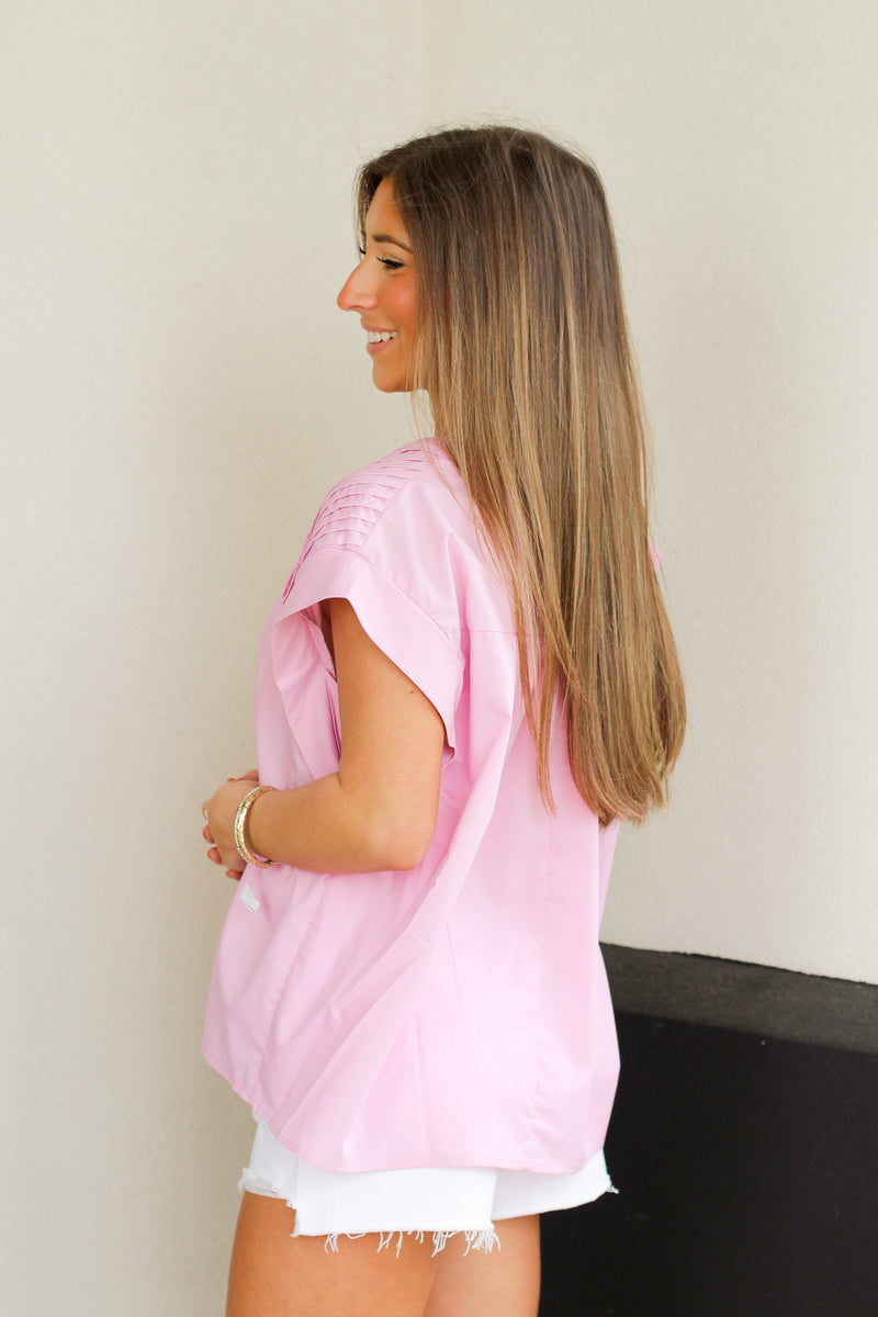Such a Spring Top-Light Pink