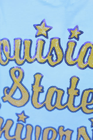 LSU Sequin Game Day Tee
