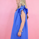Texture Ruffle Dress