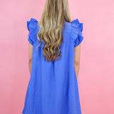 Texture Ruffle Dress