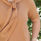 Classy Neck Tie Top