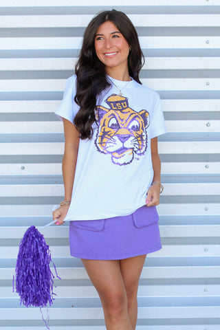 LSU Sequin Game Day Tee