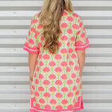 Mosaic Tulips Shift Dress