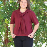 Classy Neck Tie Top